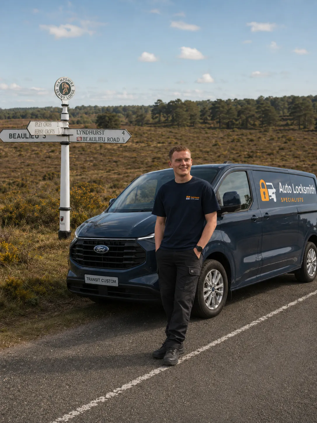 Auto Locksmith Specialists van in New Forest — 24/7 mobile auto locksmith